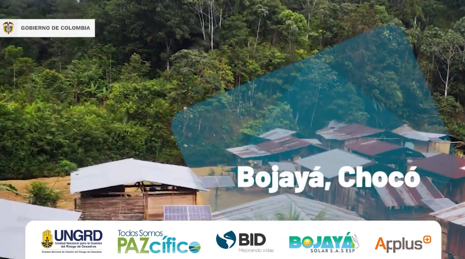 En este momento estás viendo Desarrollo del proyecto de sistemas de energía solar fotovoltaica para comunidades rurales de Bojayá
